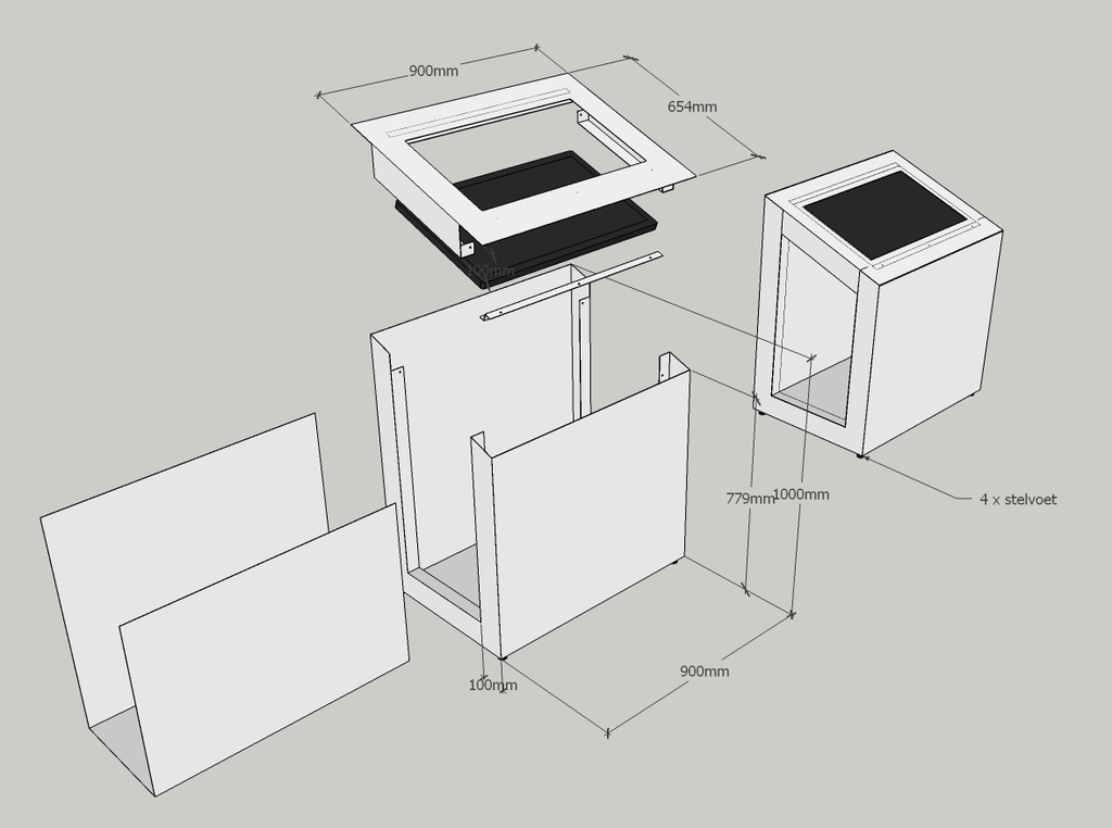 Touch Display Desk Model
