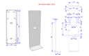 Metal Counter Bracket VESA 100+75+50mm
