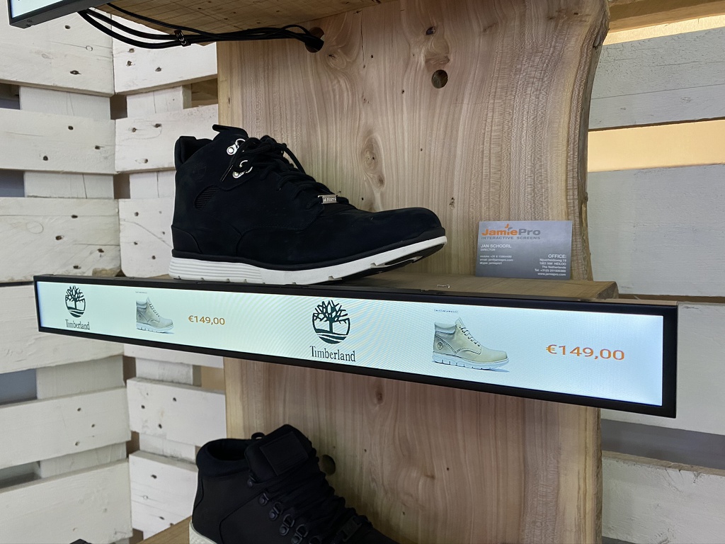 23.1inch Long Stretched Shelf Display, including HDMI IN & OUT and Internal Mediaplayer