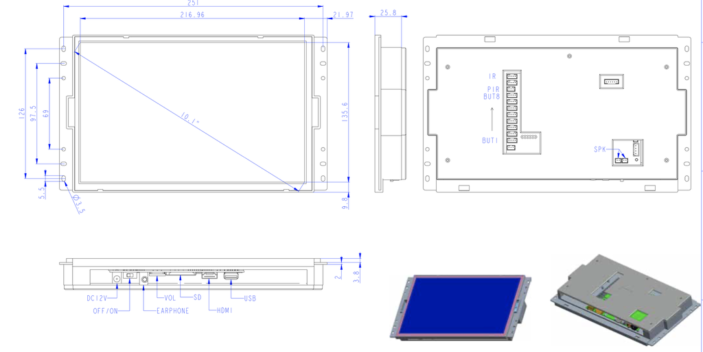 10.1inch MediaScreen - OpenFrame