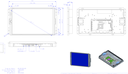 OPEN PLASTIC FRAME ANDROID DIPSLAY - without Touch and without glass cover 1280x720