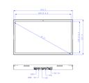 18.5inch MediaScreen - Open Metal Frame - No Mounting strips