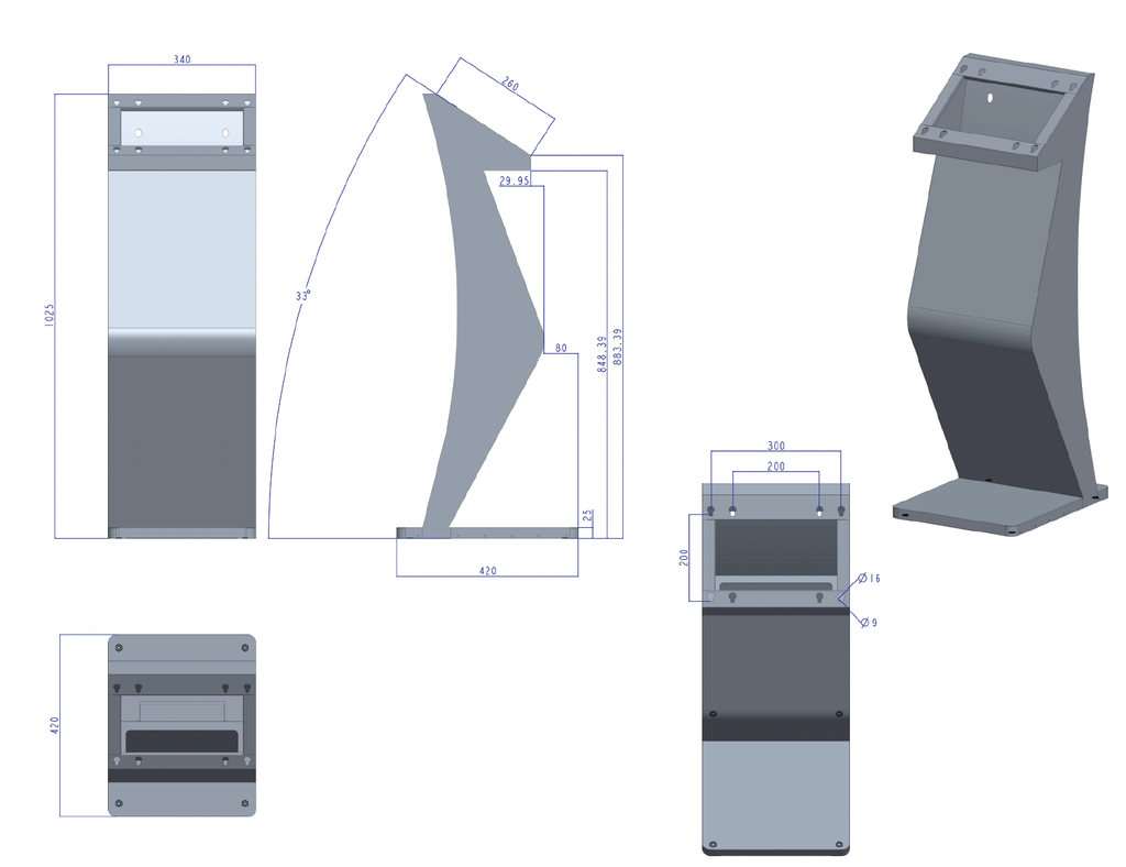 32inch Kiosk InfoStand Touch - Android OS