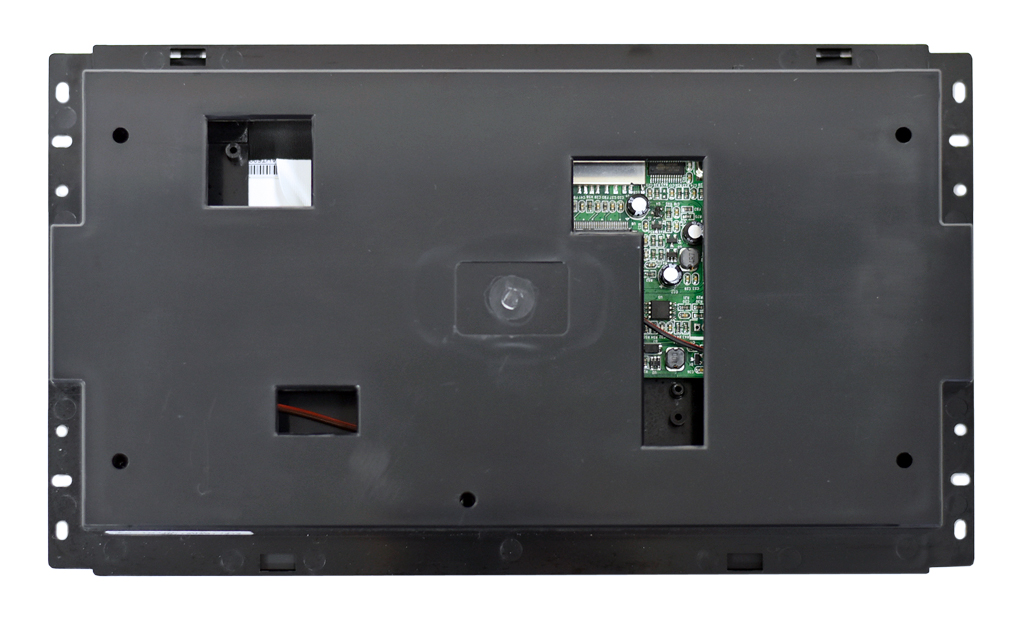 10.1inch Digital MediaScreen - Open Frame - AutoStart-Play-Repeat Video or Slides + Optional In- & Output Features - Back