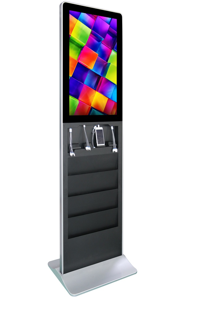 32inch Freestanding Android Kiosk + Mobile Phone Charger 