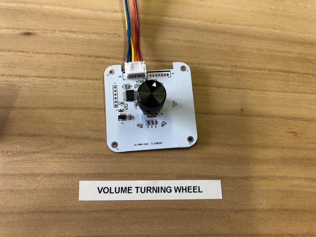 AudioBoard with Multi Output Jacks (6) plus external PressButtons - optional connection LED strips - Input Mobile device 