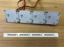 AudioBoard with Multi Output Jacks (6) plus external PressButtons - optional connection LED strips - Input Mobile device 