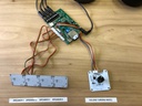 AudioBoard with Multi Output Jacks (6) plus external PressButtons - optional connection LED strips - Input Mobile device 