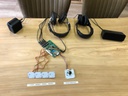 AudioBoard with Multi Output Jacks (6) plus external PressButtons - optional connection LED strips - Input Mobile device 