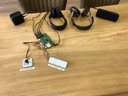 AudioBoard with Multi Output Jacks (6) plus external PressButtons - optional connection LED strips - Input Mobile device 