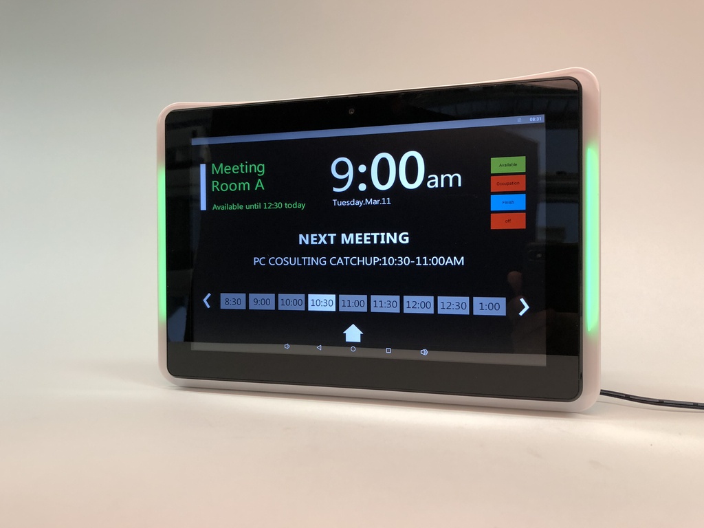 10.1inch Android MeetingRoom Display - TouchScreen - Black / White
