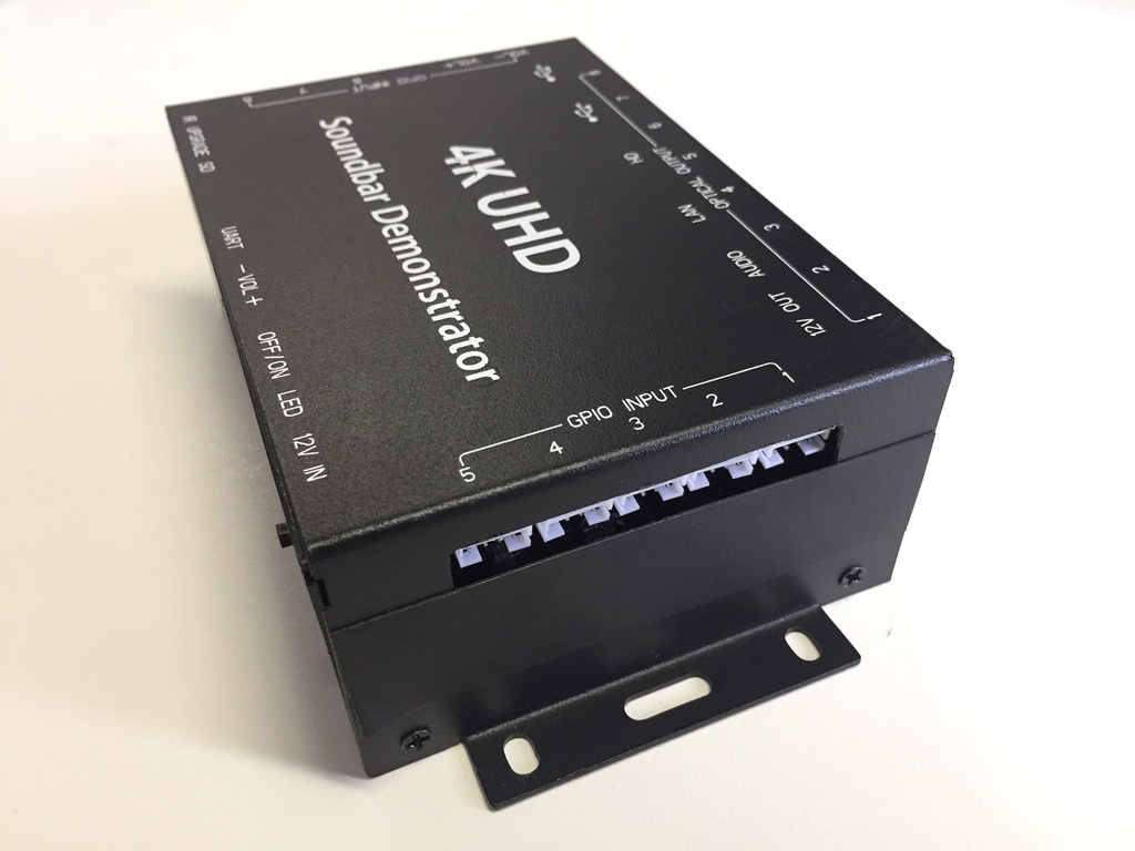 4K SoudBar Demonstrator - MultiFunctions Android Audio&amp;VideoMediaplayer - 8x Digital Output + optional LED strips 