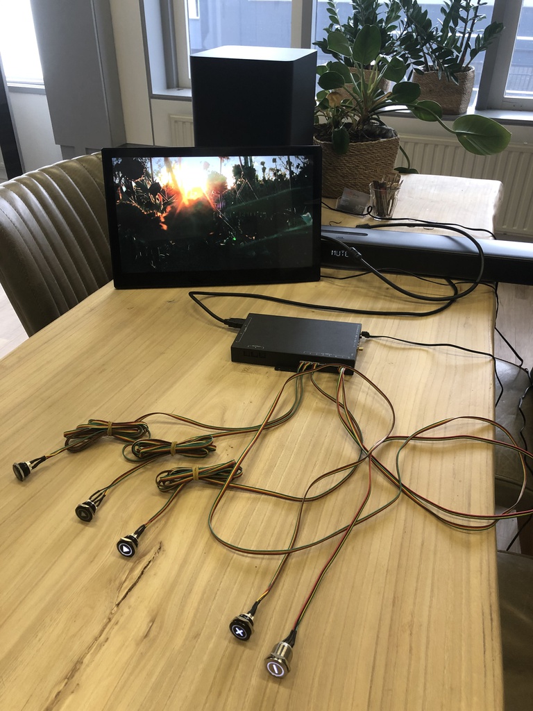 4K SoudBar Demonstrator - ATMOS Dolby - MultiFunctions Android Audio&VideoMediaplayer - 4x HDMI Output + optional LED strips