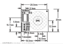 Capacitive TouchButton with External Cable - Small - 28.5x25mm