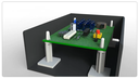 Pin for PCB Mounting - Lock-In support with Adhesive base, Plastic.