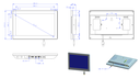 13.3inch Touch Monitor - Plastic Housing - HDMI IN