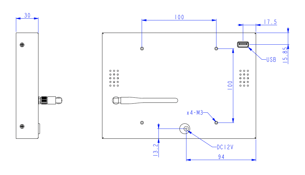 8inch Android Touch Metal Housing Custom