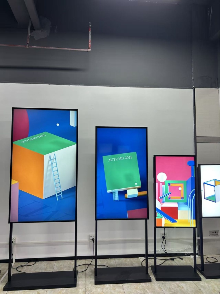 Window Facing - High Brightness Monitor with FloorStand - 32-43-49-55" sizes