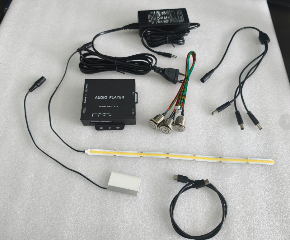 Demonstration AudioPlayer - 1x USB-C Audio+Power + 1x SPDIF + 2x Aux Out
