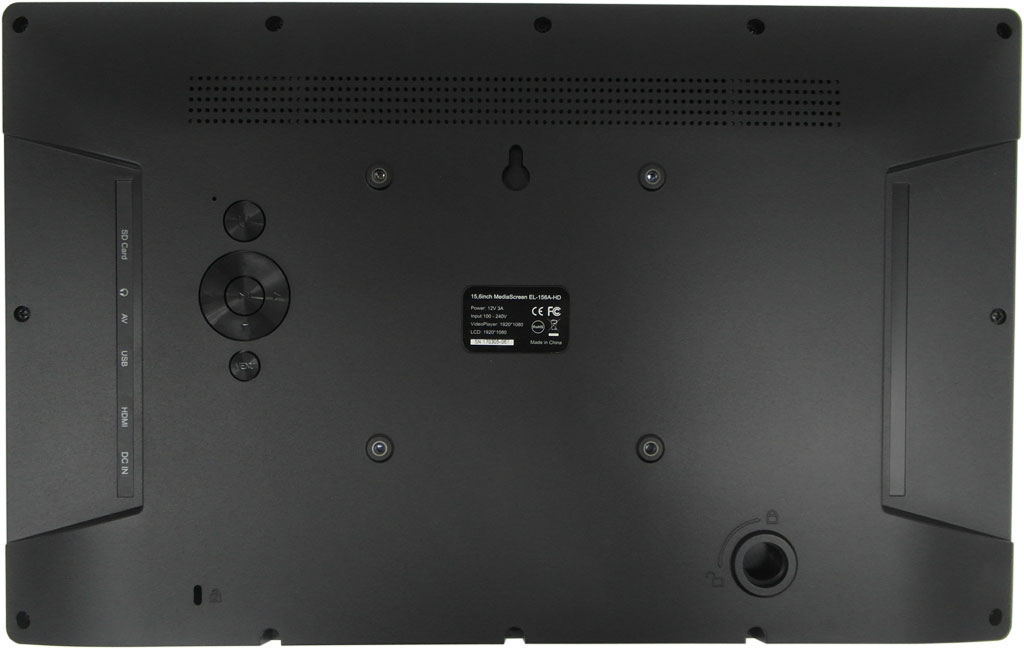 15.6inch Digital MediaScreen - AutoStart-Play-Repeat Video or Slides - Back