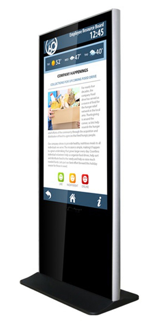 55inch Kiosk - Android Monitor - Totem - Side