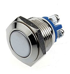 Steel Pushbutton with External Cable - 19mmØ Thread