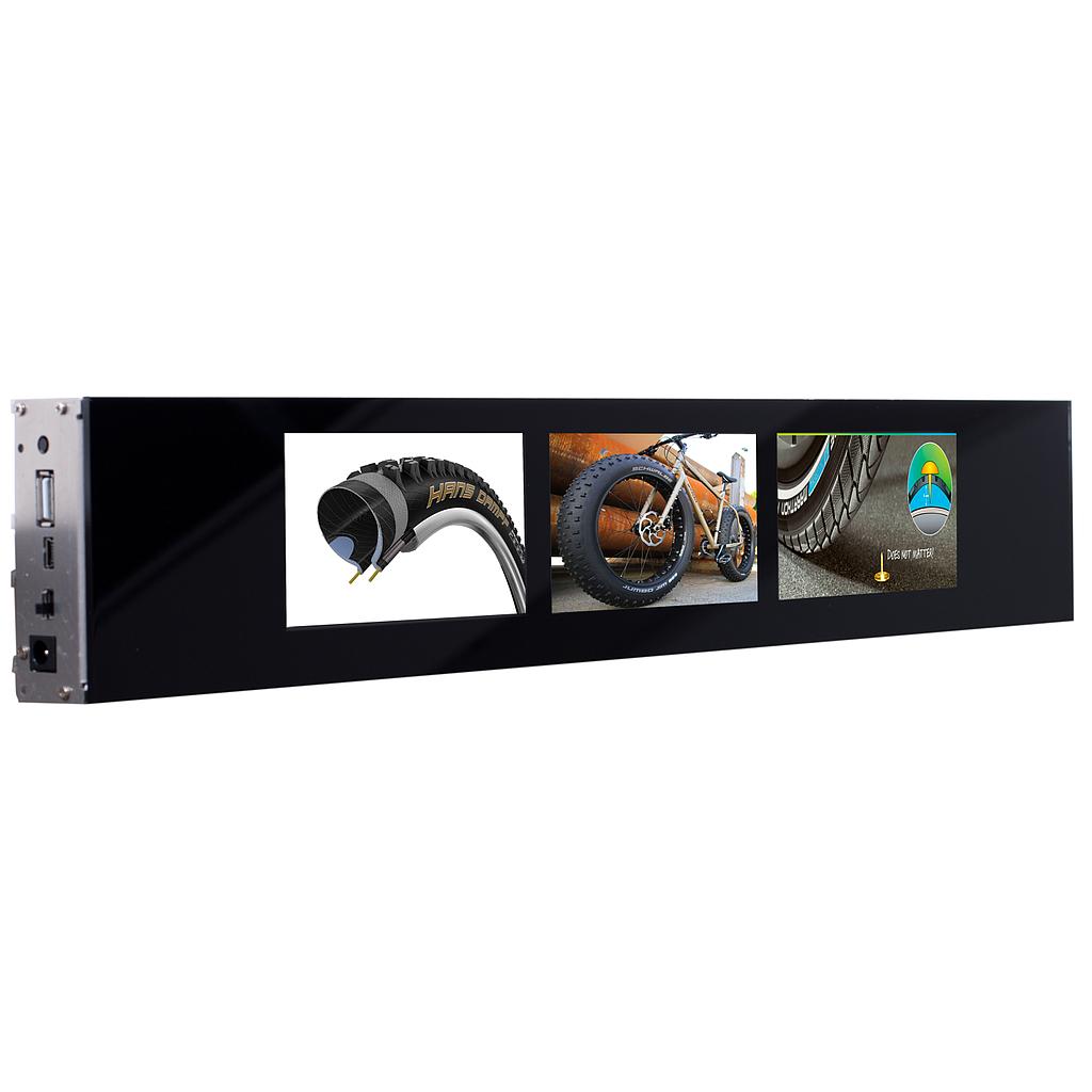 4.3inch Shelfwall MediaDisplay - 3xLCD VideoWall Mode