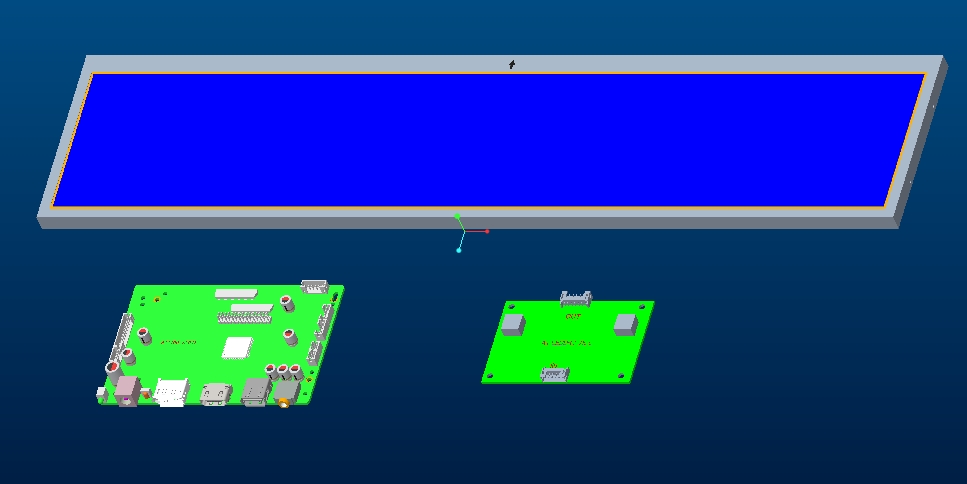 19inch Stretched Shelf LCD - Components Only