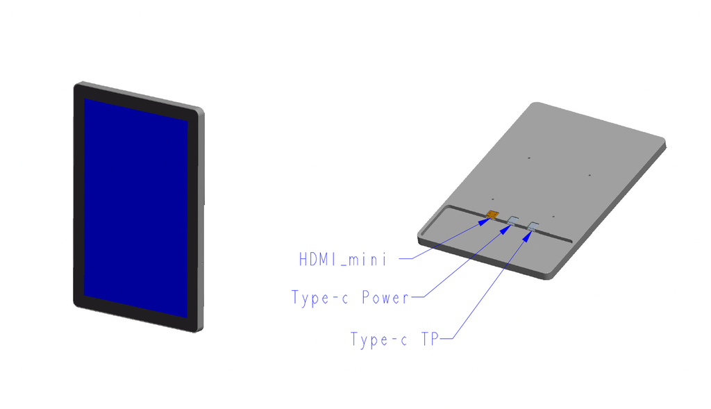 10inch Touch Monitor - Ultra thin housing - HDMI IN - 500nit